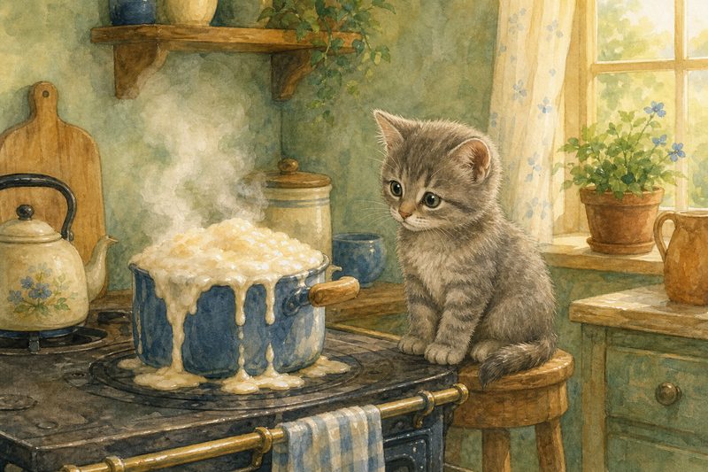 Притча о Молочке, овсяной Кашке и сером котишке Мурке